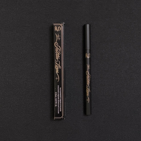 KVD BEAUTY Trooper Black Tattoo Liner Waterproof Liquid Eyeliner Satin - Picture 1 of 3